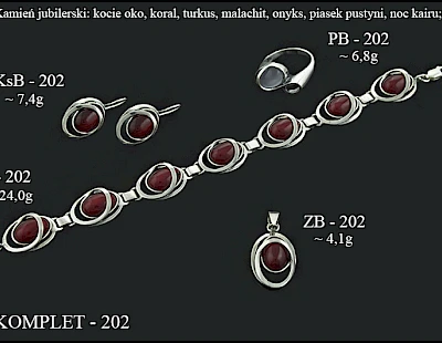 Komplety biżuterii z dodatkami - producent biżuterii srebrnej Ab-AG